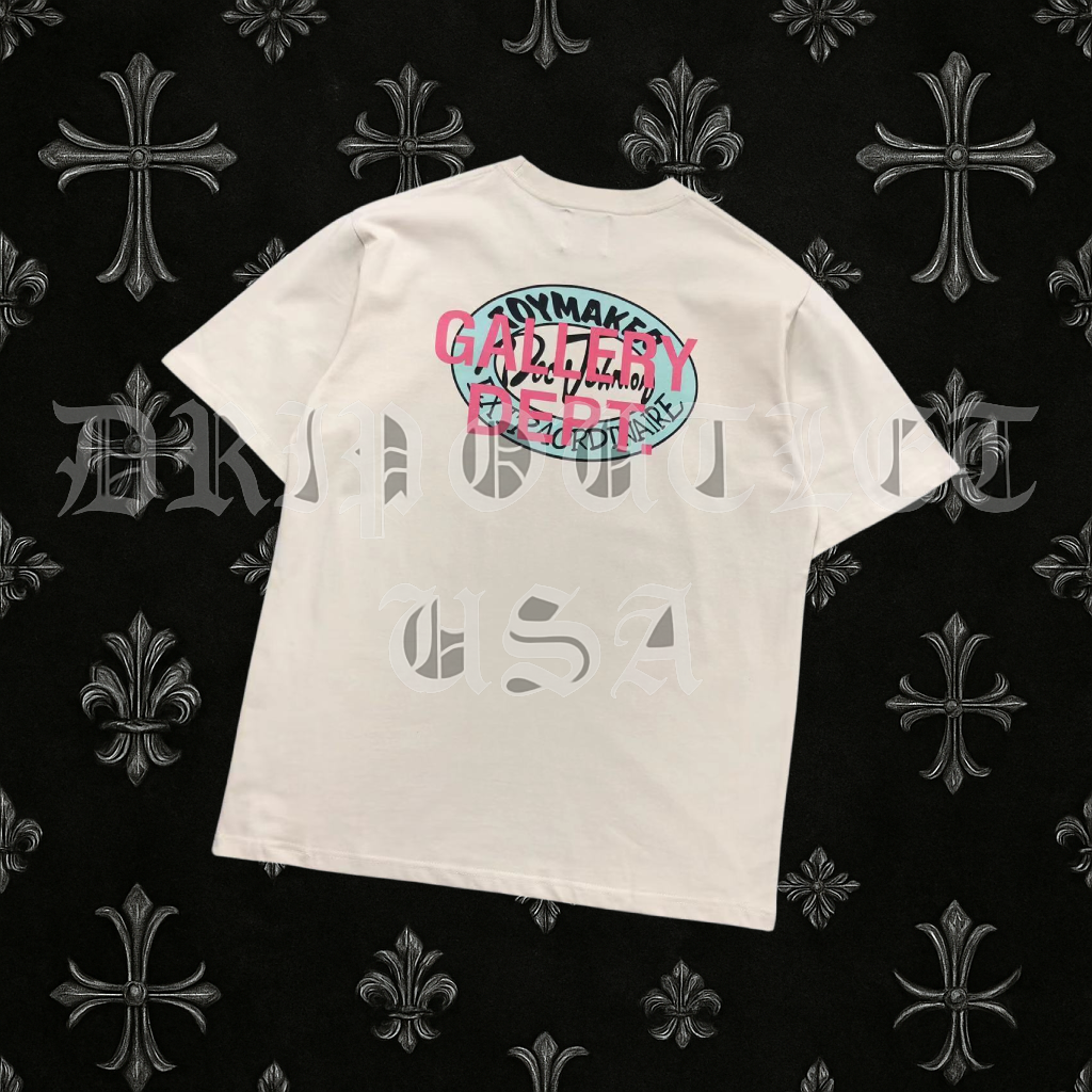 Gallery Dept “My Batteries Died” T-Shirt – Pop Art Graphic Tee in Cream