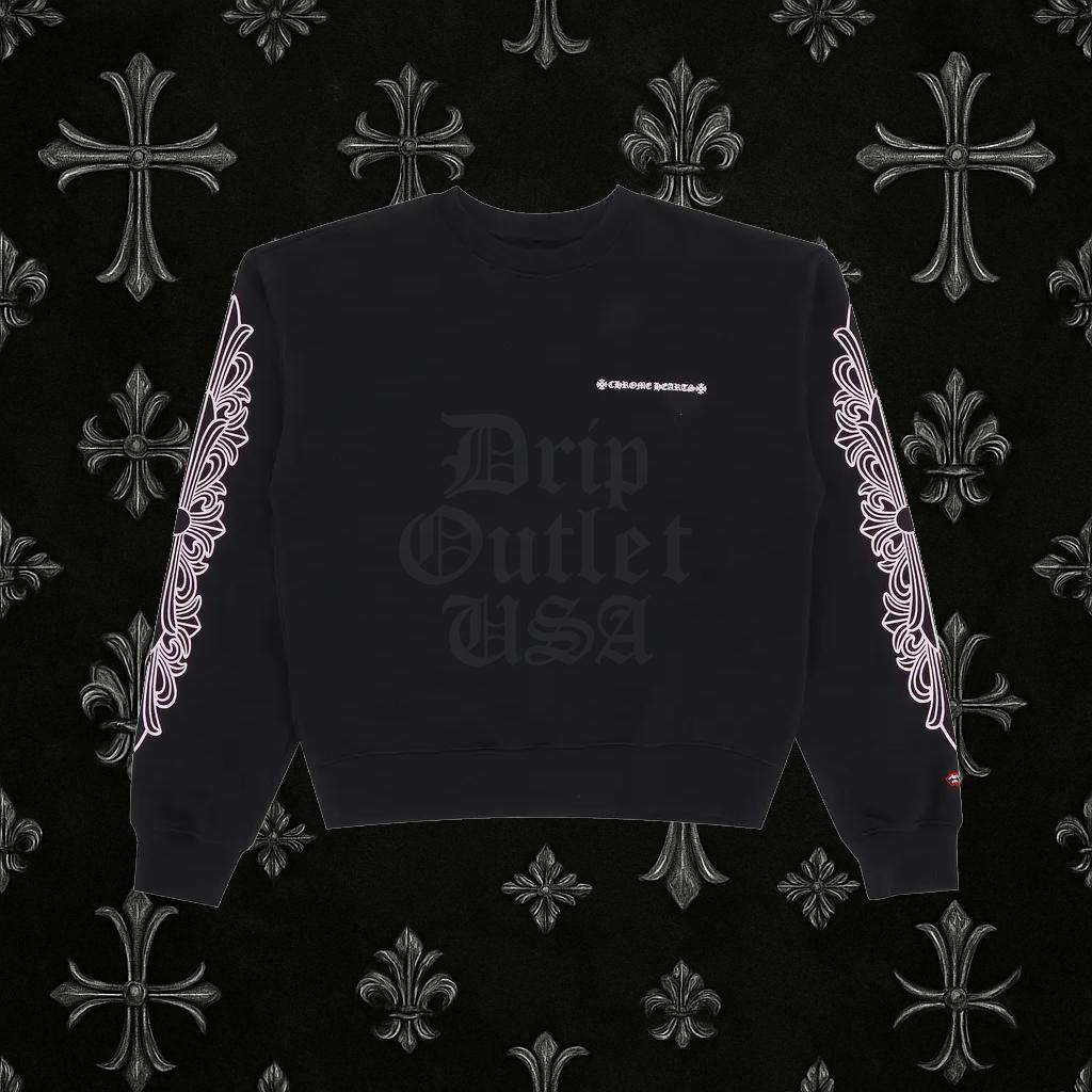 Chrome Hearts x Matty Boy Crewneck 'Black/Pink'