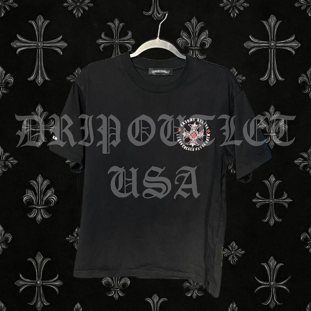 Chrome Hearts Black and Red Cross Shirt