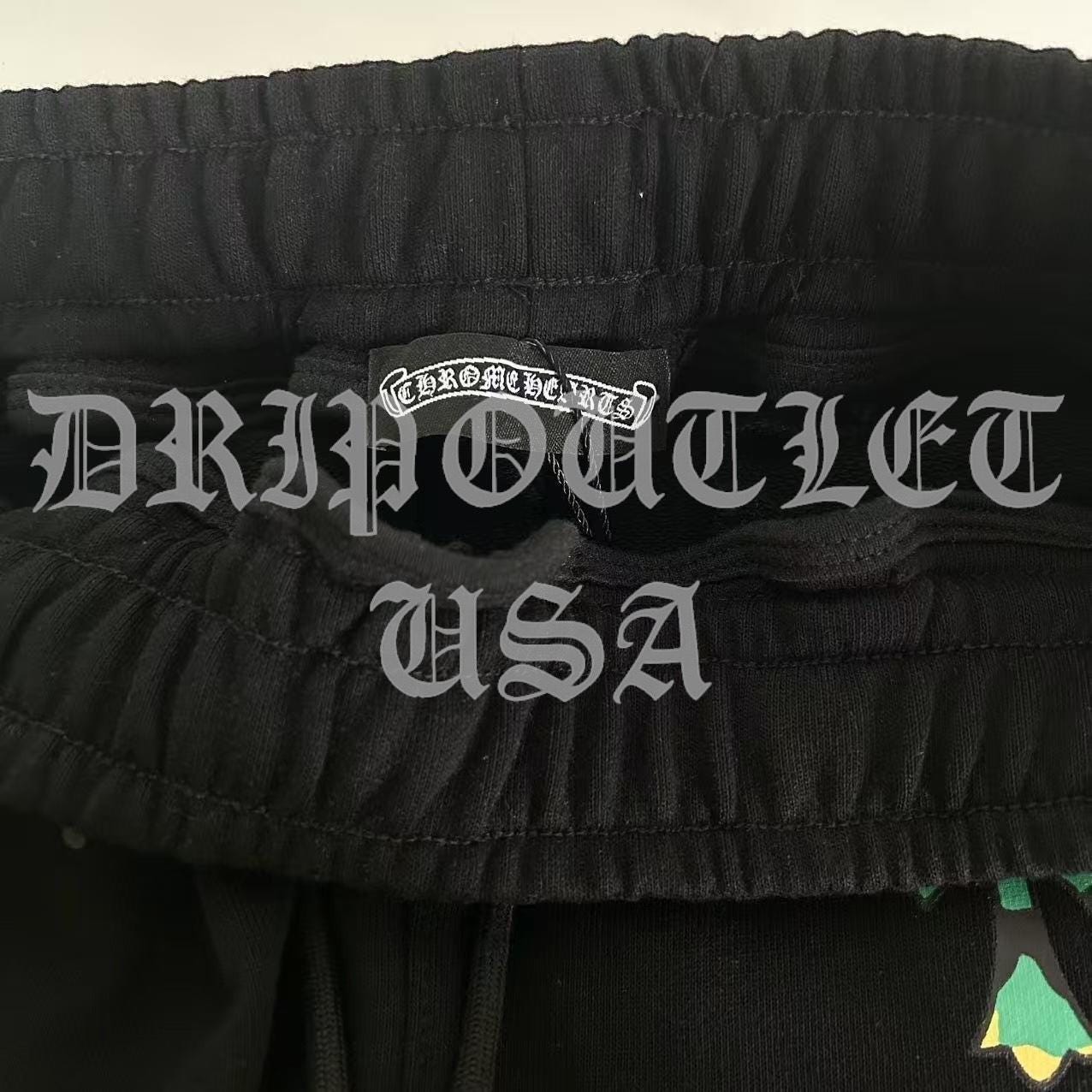 Chrome Hearts 'Multicolor Camo Triple cross' Joggers/Sweatpants - Black