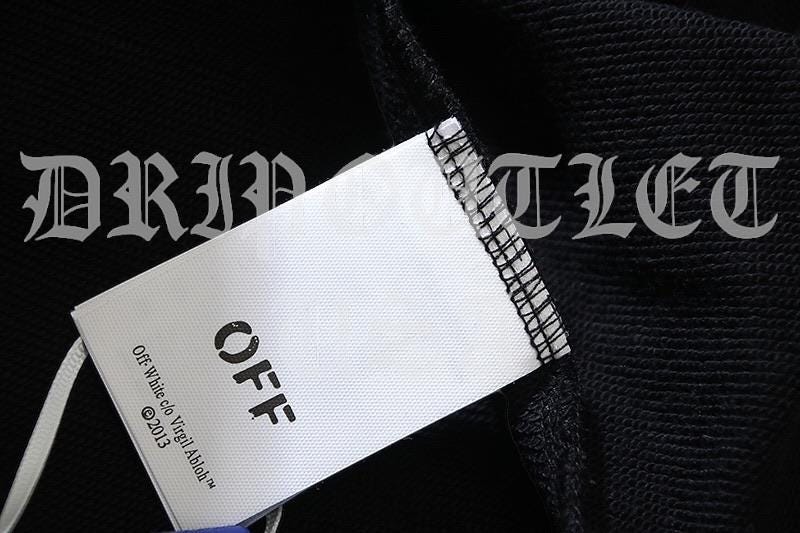 Off White Paint Script Skate Sweatpants - Black/White