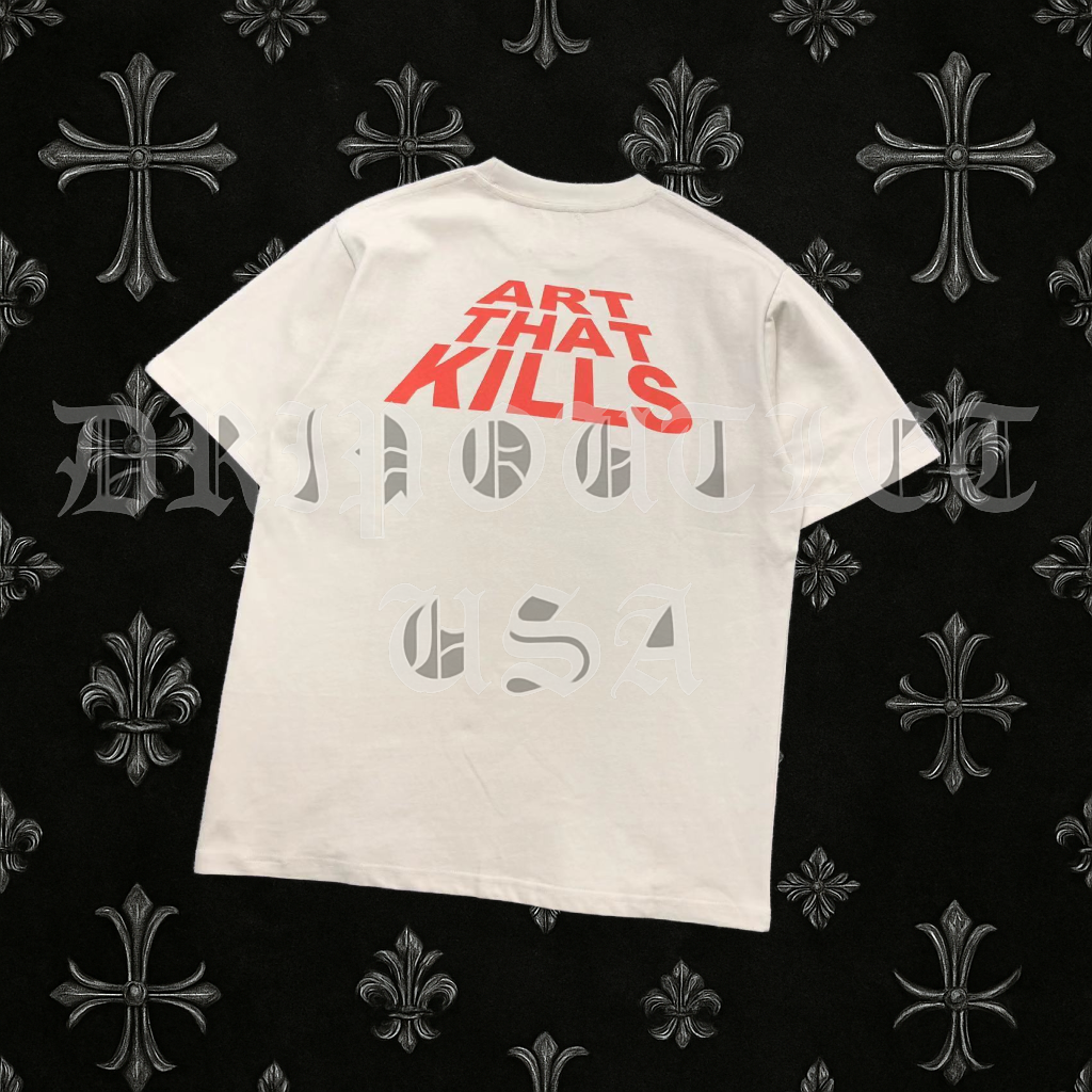 Gallery Dept “The Only Way Out Is In” Art That Kills T-Shirt – Off-White Graphic Tee