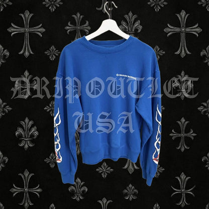 Chrome Hearts Matty Boy Space Crewneck BLUE