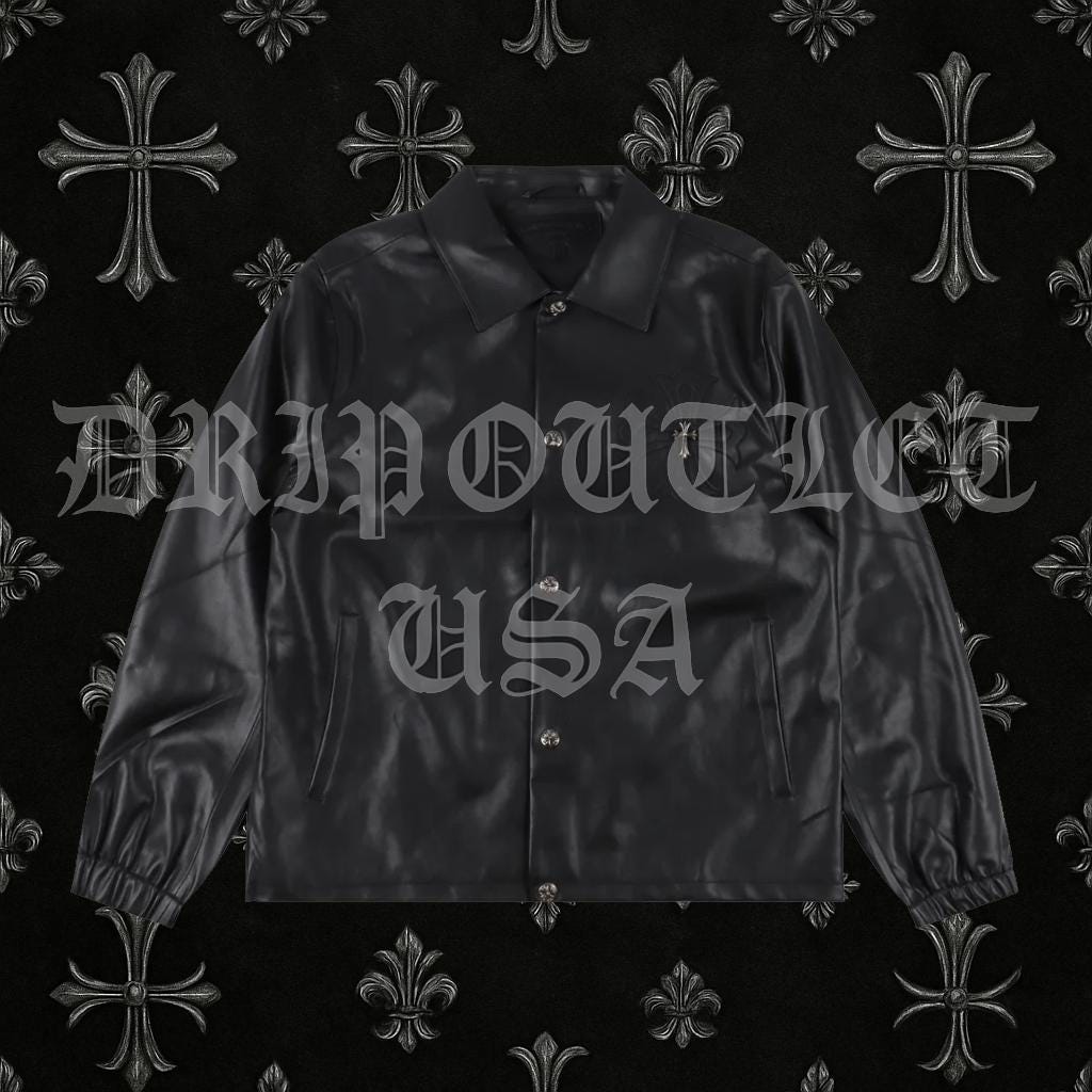 Chrome Hearts Leather Biker Jacket