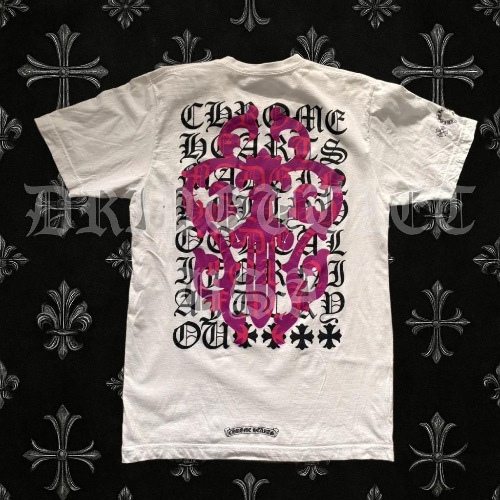 Chrome Hearts Purple Dagger T-Shirt