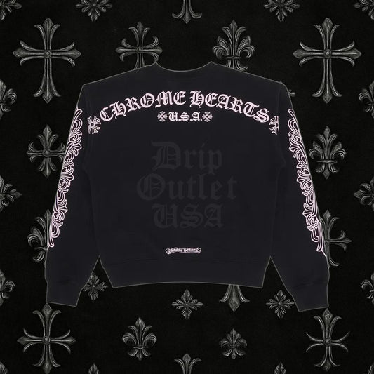 Chrome Hearts x Matty Boy Crewneck 'Black/Pink'