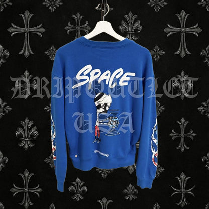 Chrome Hearts Matty Boy Space Crewneck BLUE