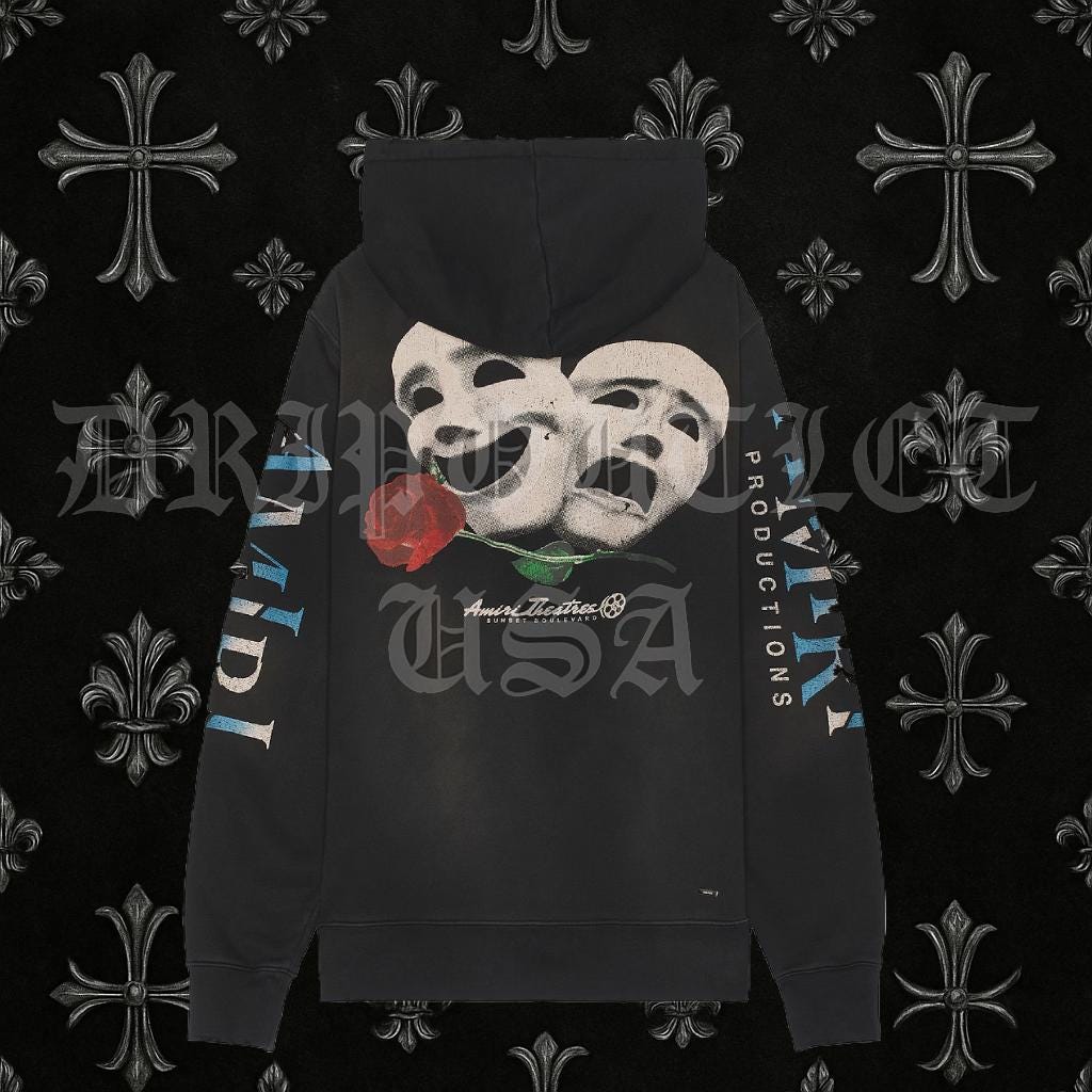 Amiri Theatre Masks Hoodie