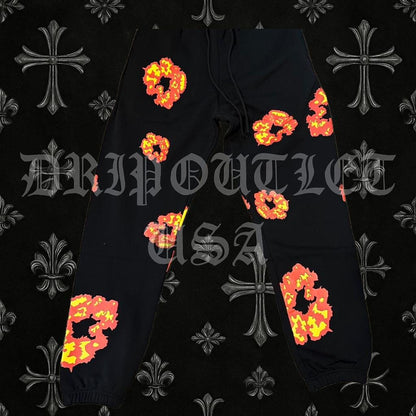 Denim Tears x Offset Wreath Joggers 'Black'