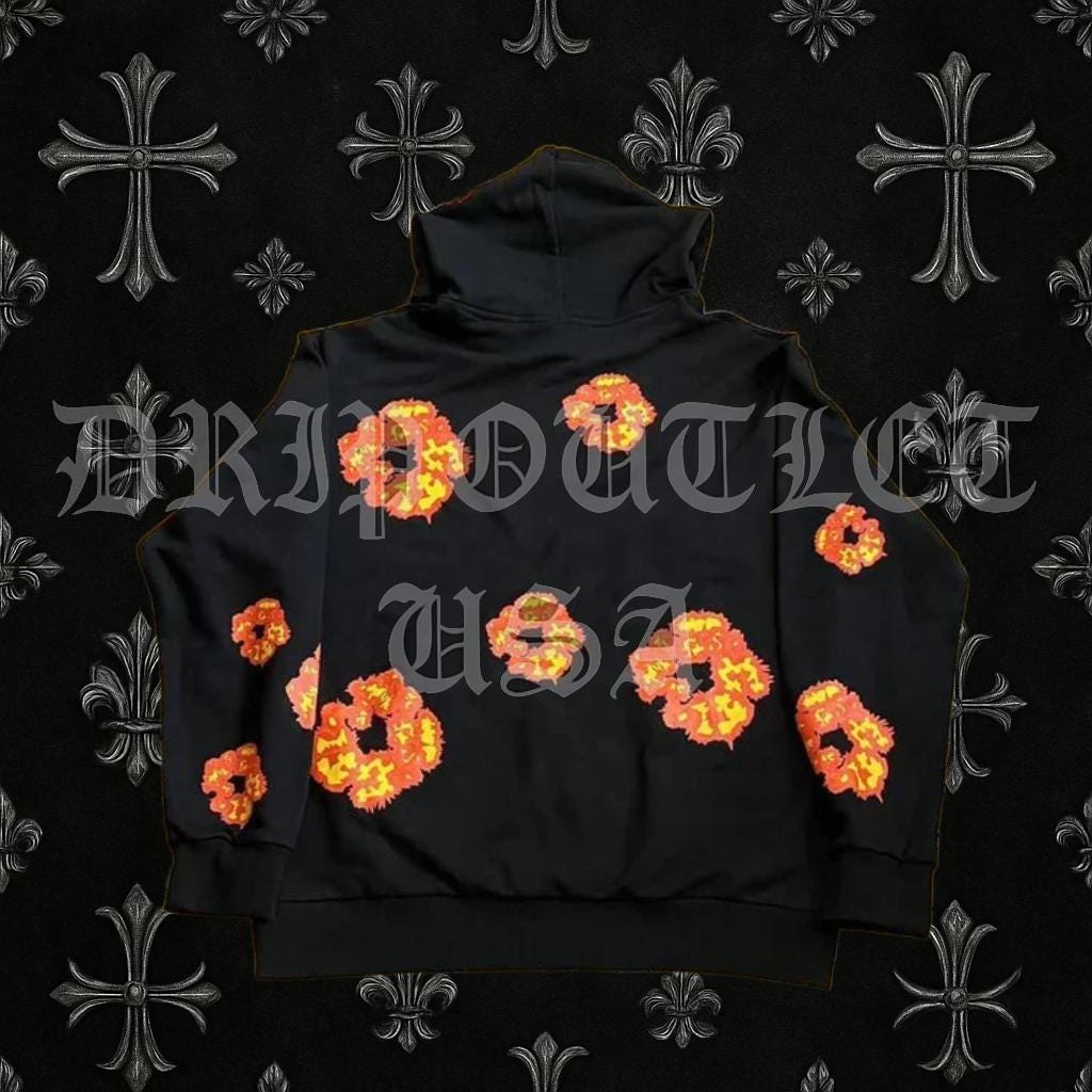 Denim Tears x Offset Wreath Hoodie 'Black'