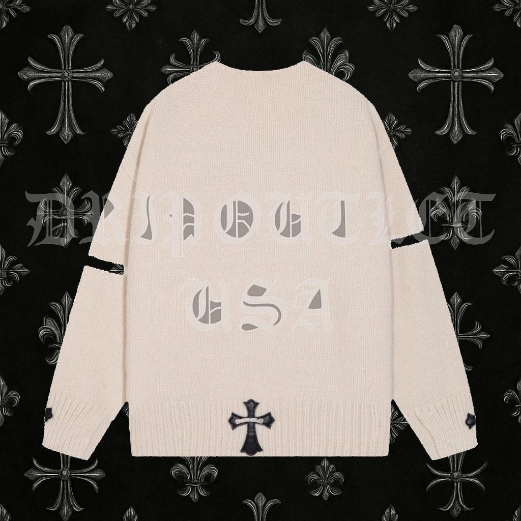 Chrome Hearts Knitted Sweatshirt - Cream