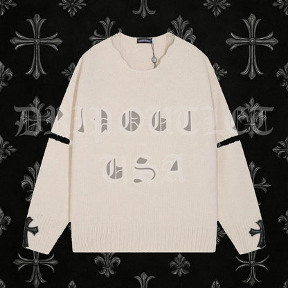 Chrome Hearts Knitted Sweatshirt - Cream