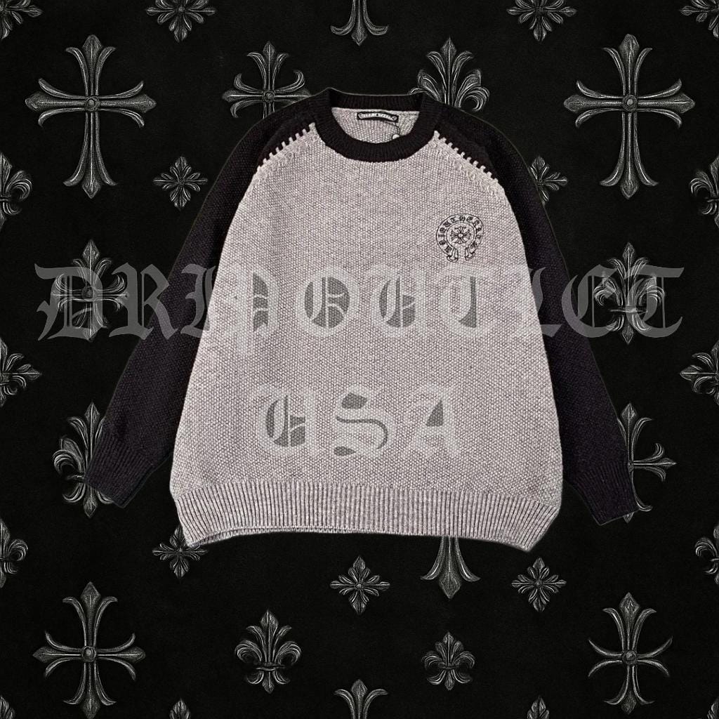 Chrome Hearts Knitted Sweatshirt - Gray