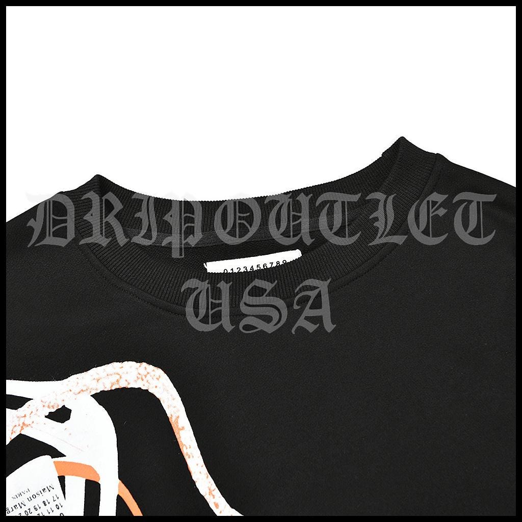 Maison Margiela Paris Logo Cotton Sweatshirt