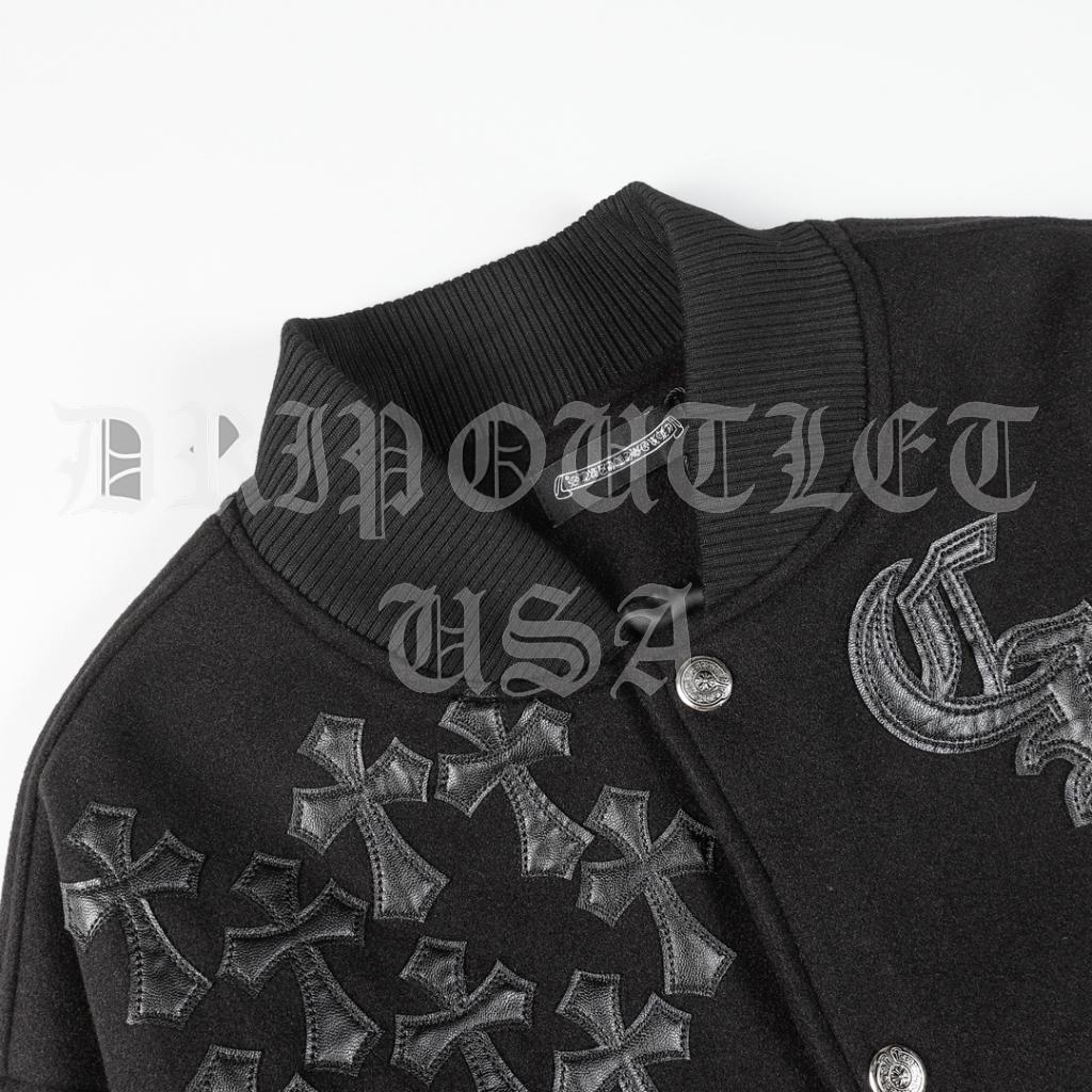 Chrome Hearts Leather Biker Jacket