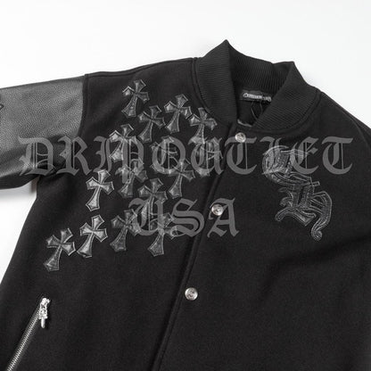 Chrome Hearts Leather Biker Jacket