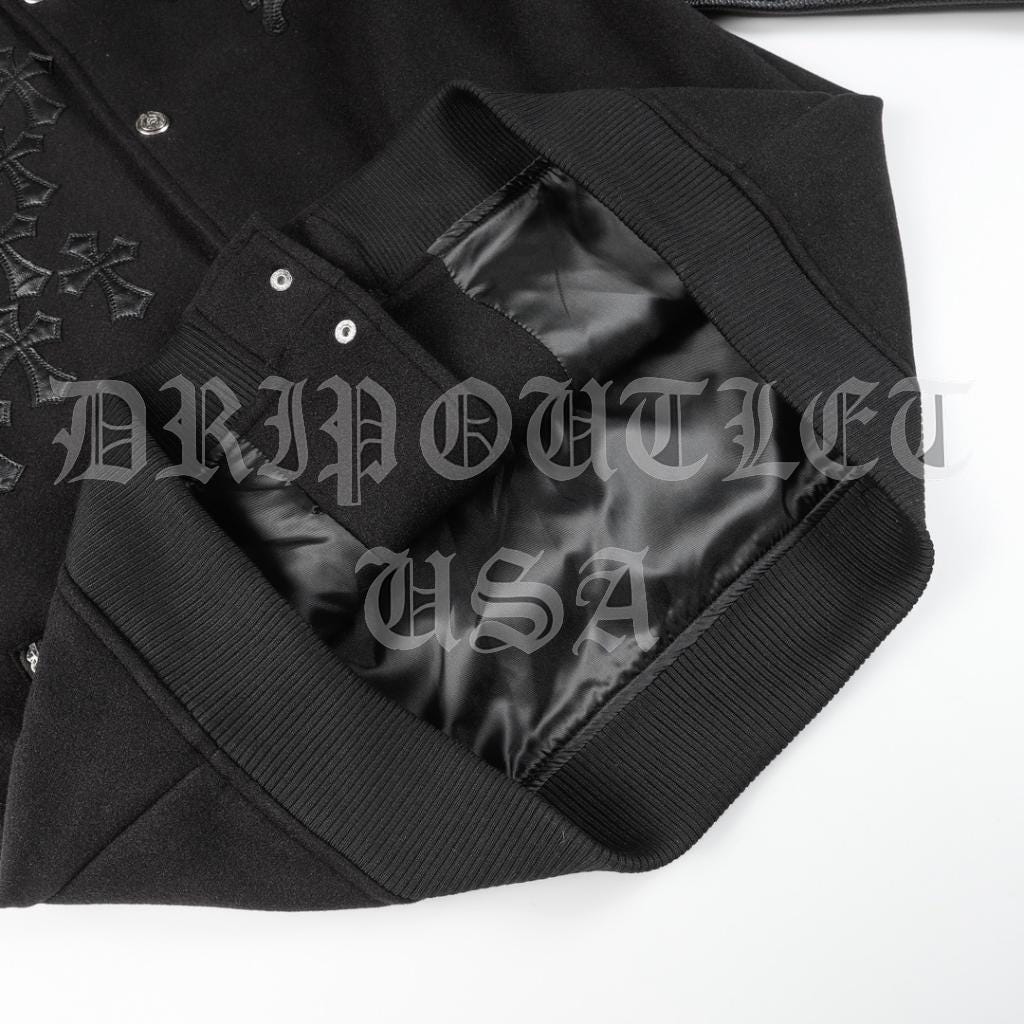 Chrome Hearts Leather Biker Jacket