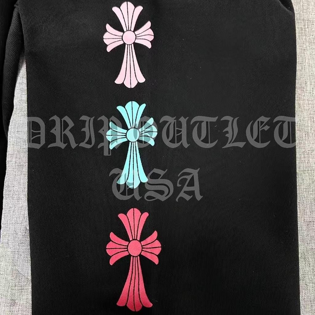 Chrome Hearts Multi Color Cross Jogger Sweat Pants