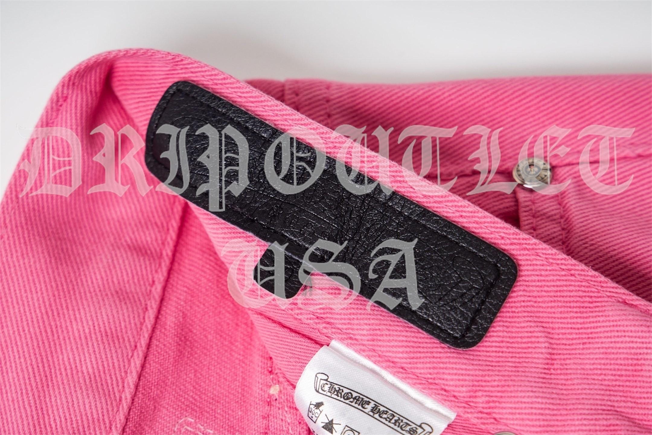 Chrome Hearts 'Pink/Pink' Cross Jeans