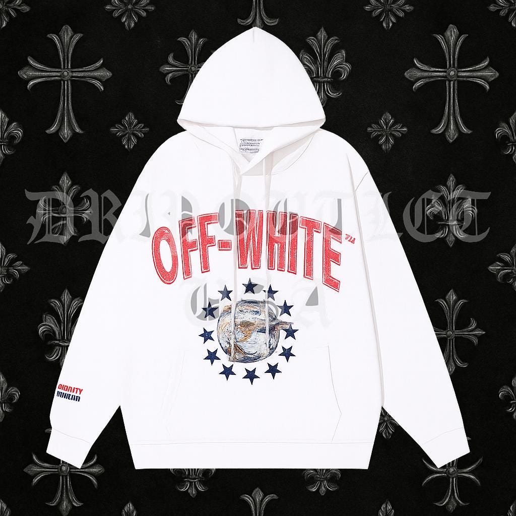 Off-White Fresco Star Over Hoodie 'White'