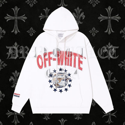 Off-White Fresco Star Over Hoodie 'White'