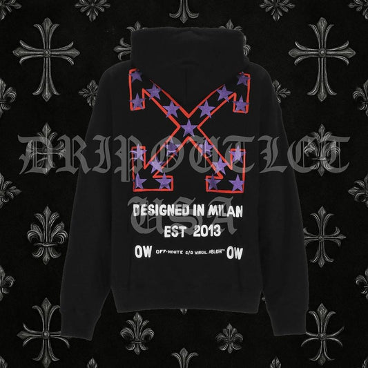 Off-White 'STAR ARROW' Skate Fit Hoodie 'Black'