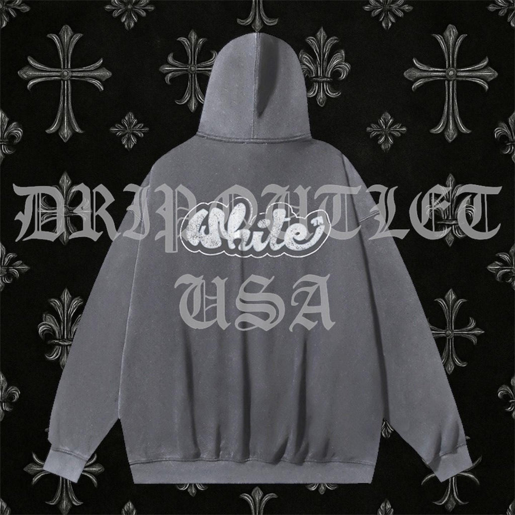 Off-White "Gray/Blue" Logo Hoodie