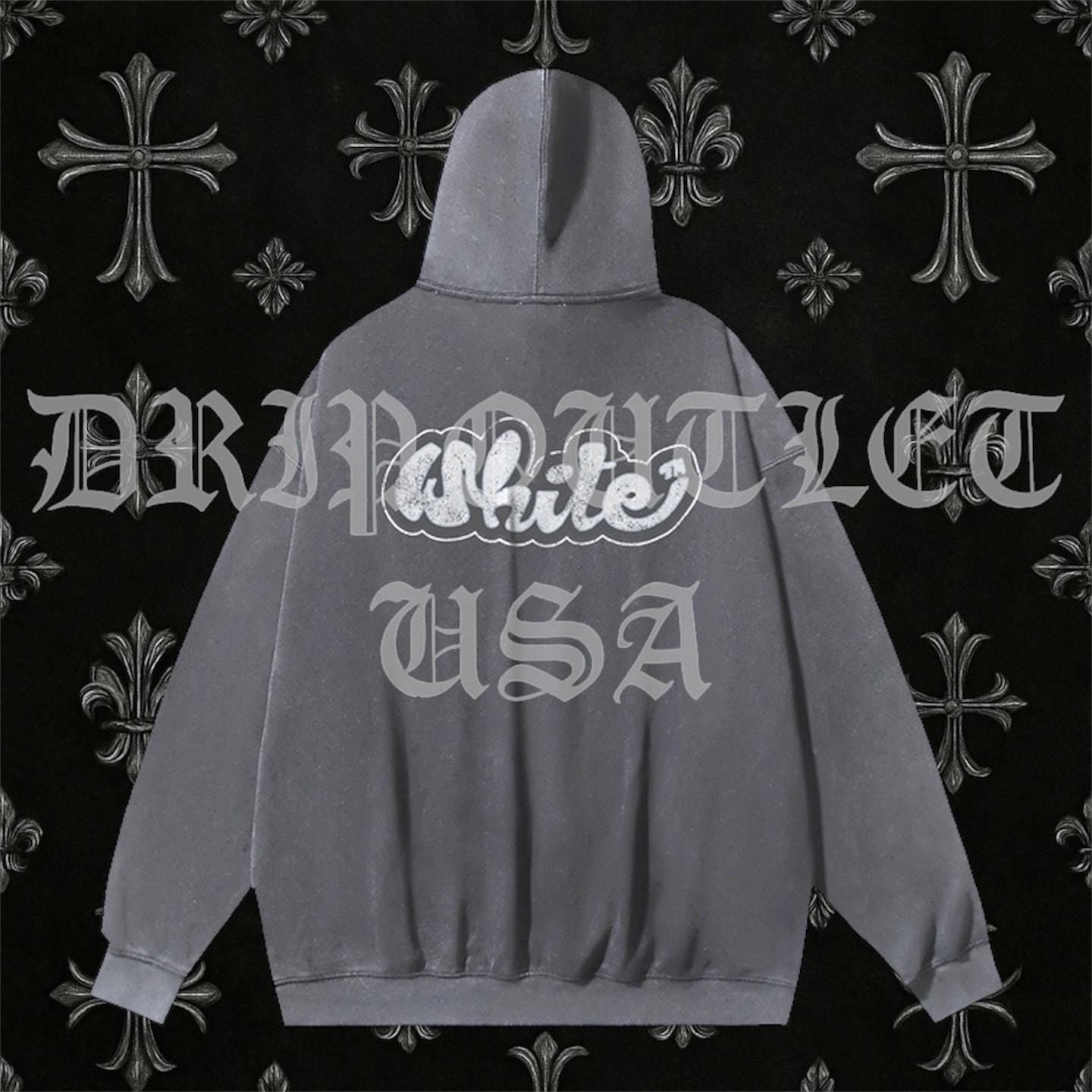 Off-White "Gray/Blue" Logo Hoodie