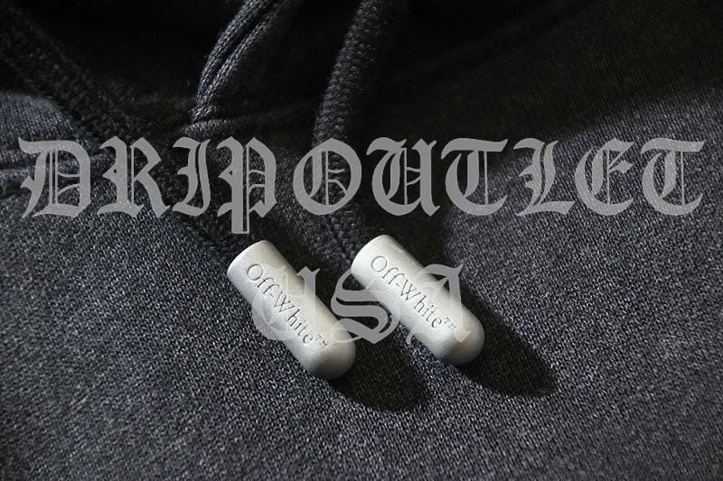 Off-White "Gray/Blue" Logo Hoodie