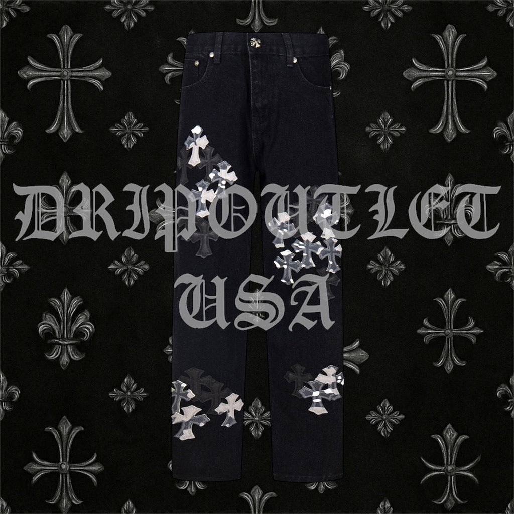 Chrome Hearts 'Black/Snow Camo' Cross Jeans