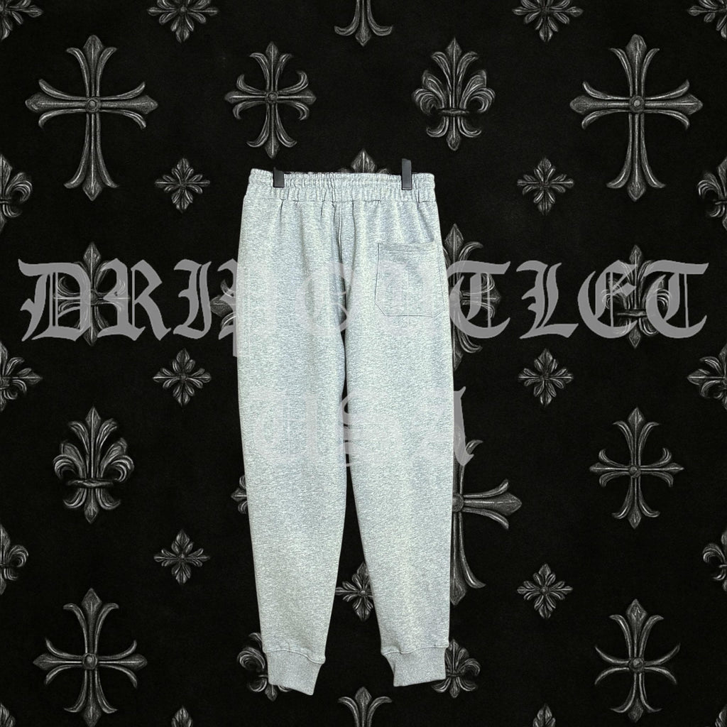 Chrome Hearts 'Pink Cross Logo' Joggers/Sweatpants - Grey
