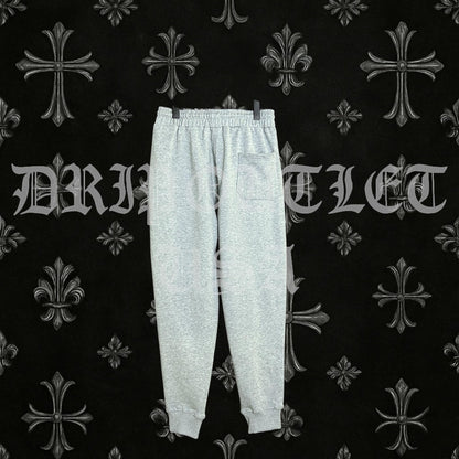 Chrome Hearts 'Pink Cross Logo' Joggers/Sweatpants - Grey