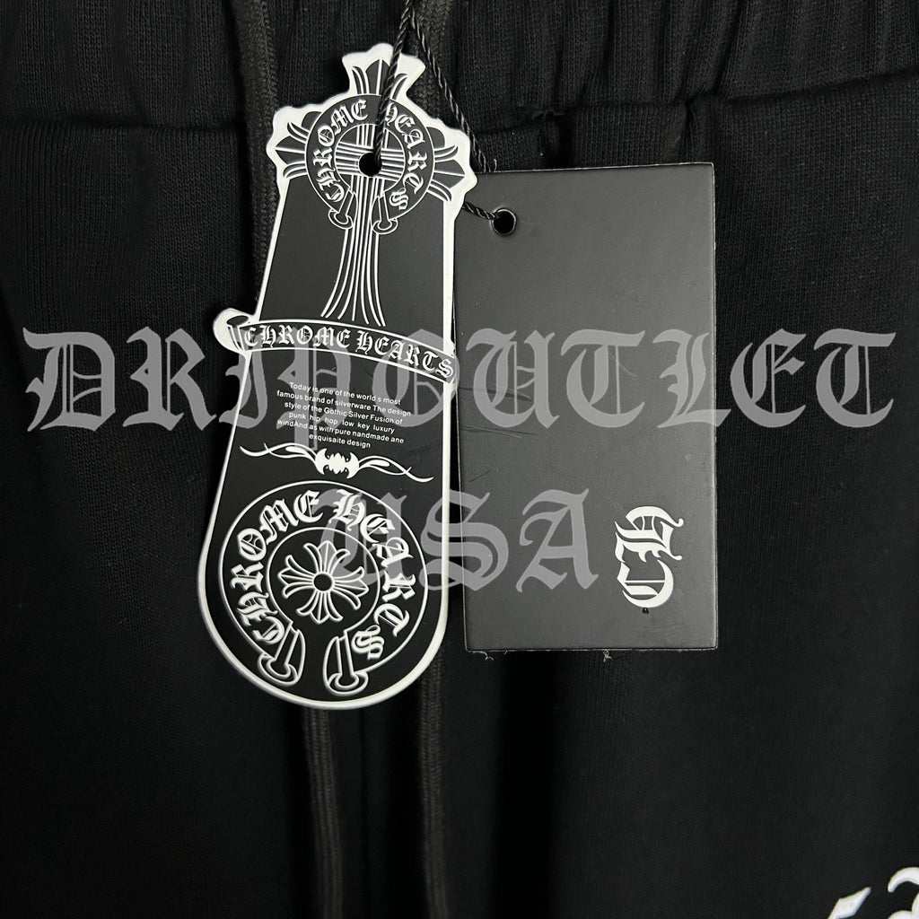 Chrome Hearts 'Gothic Font Logo' Joggers/Sweatpants - Black
