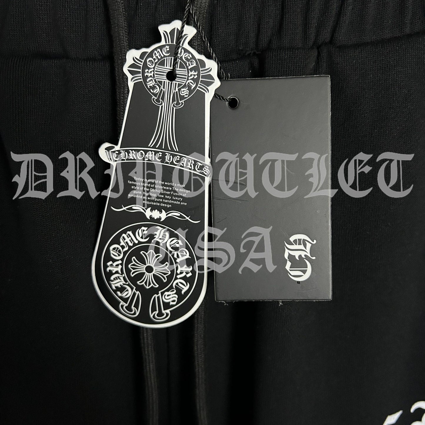 Chrome Hearts 'Gothic Font Logo' Joggers/Sweatpants - Black