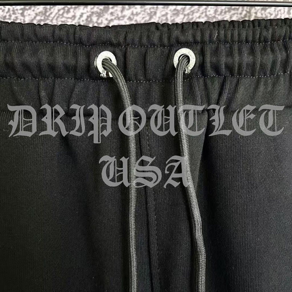 Chrome Hearts 'Leather Cross' Joggers/Sweatpants - Navy