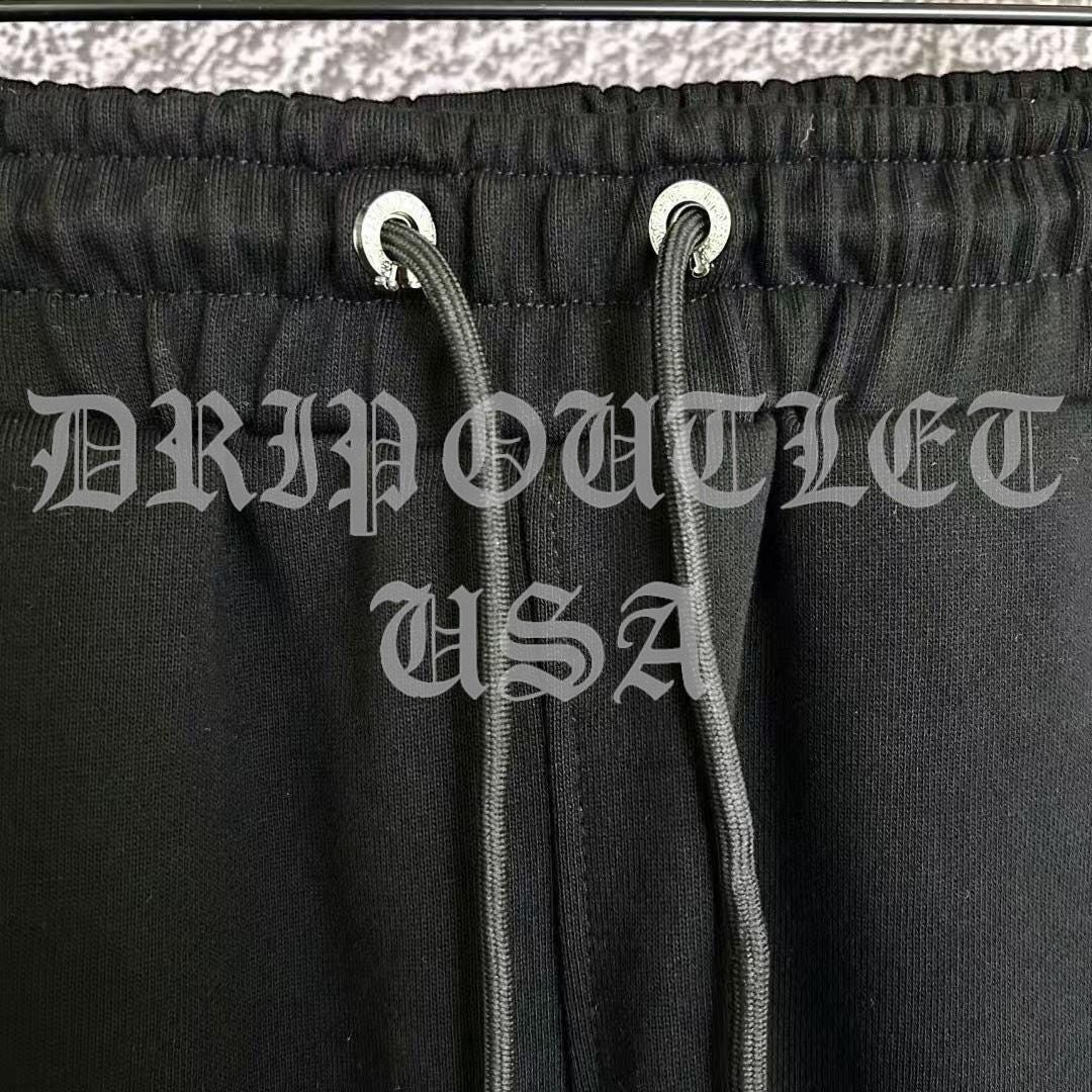 Chrome Hearts 'Leather Cross' Joggers/Sweatpants - Navy