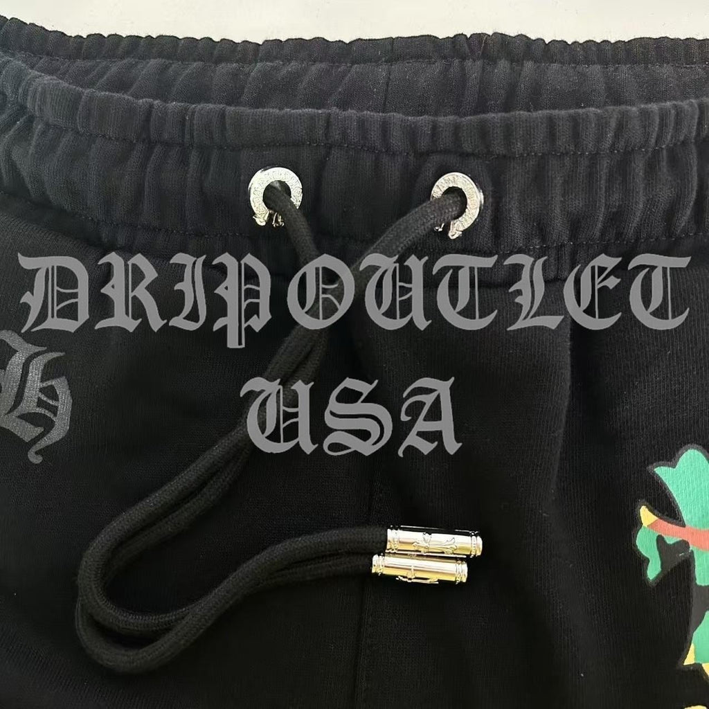 Chrome Hearts 'Multicolor Camo Triple cross' Joggers/Sweatpants - Black