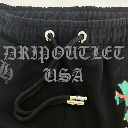 Chrome Hearts 'Multicolor Camo Triple cross' Joggers/Sweatpants - Black