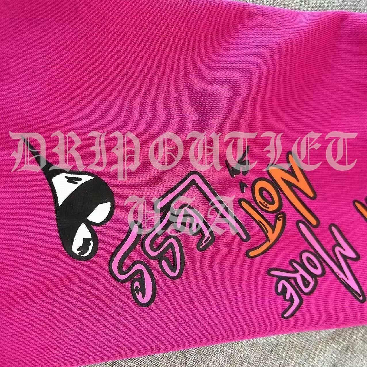 Chrome Hearts X Matty Boy "I want more not less” Joggers/Sweatpants - Pink