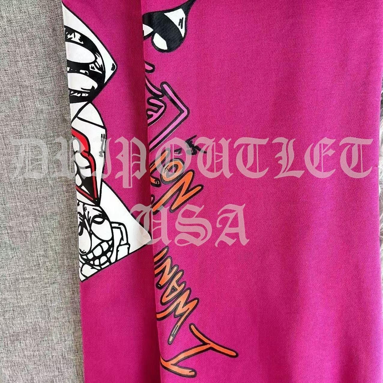 Chrome Hearts X Matty Boy "I want more not less” Joggers/Sweatpants - Pink