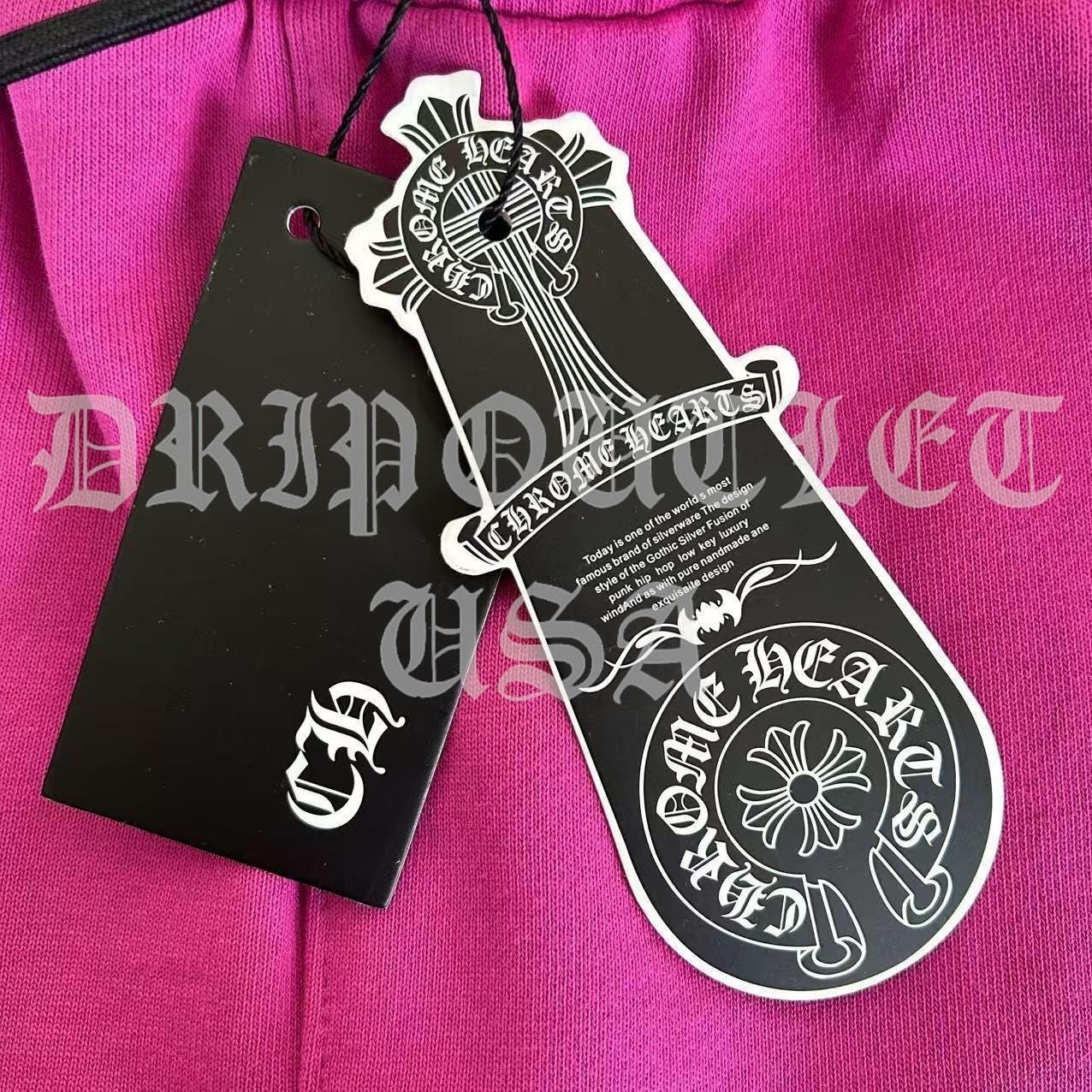 Chrome Hearts X Matty Boy "I want more not less” Joggers/Sweatpants - Pink