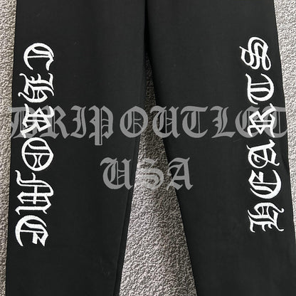 Chrome Hearts 'Gothic Font Logo' Joggers/Sweatpants - Black