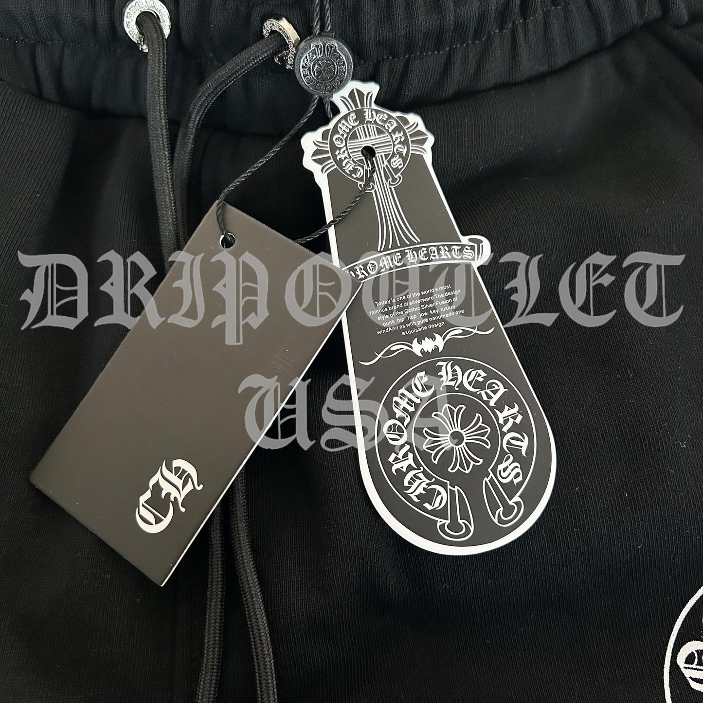 Chrome Hearts 'Gothic Font Logo' Joggers/Sweatpants - Black