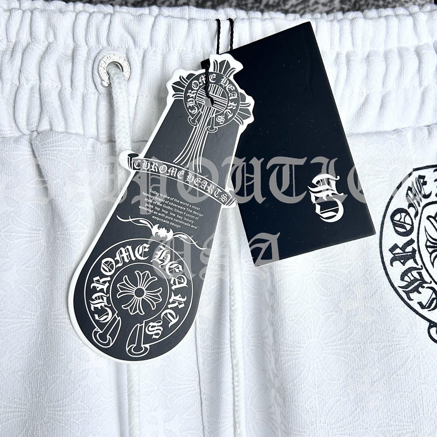 Chrome Hearts 'Gothic Font' Joggers/Sweatpants - White