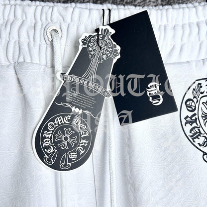 Chrome Hearts 'Gothic Font' Joggers/Sweatpants - White