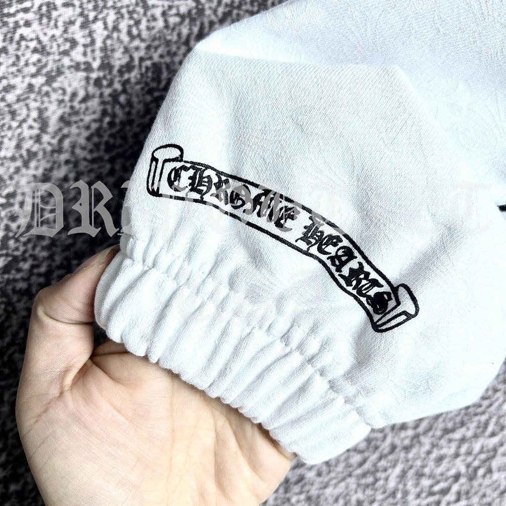 Chrome Hearts 'Gothic Font' Joggers/Sweatpants - White