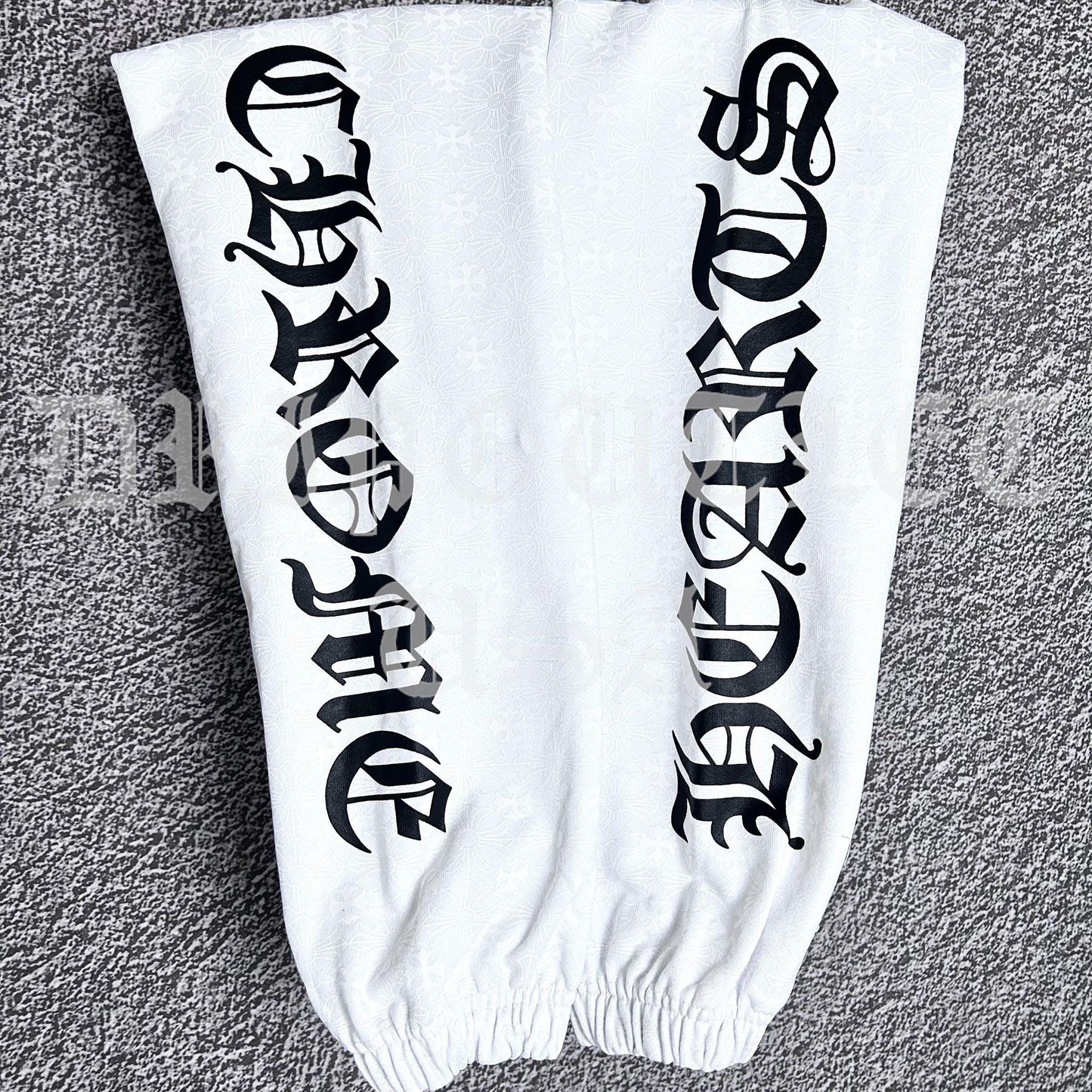 Chrome Hearts 'Gothic Font' Joggers/Sweatpants - White