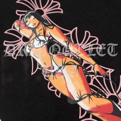 Chrome Hearts x Deadly Doll Cross Logo Joggers - Black