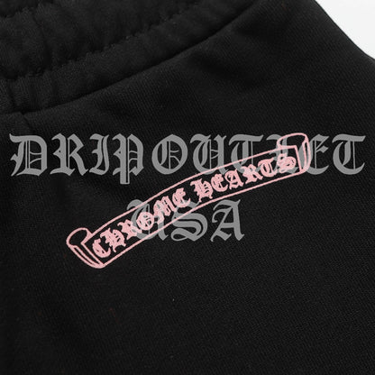 Chrome Hearts x Deadly Doll Cross Logo Joggers - Black