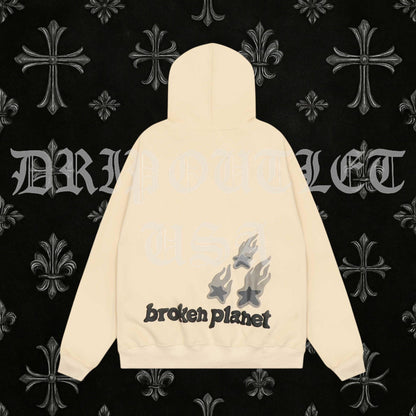Broken Planet "Heartless Love" Hoodie - Cream